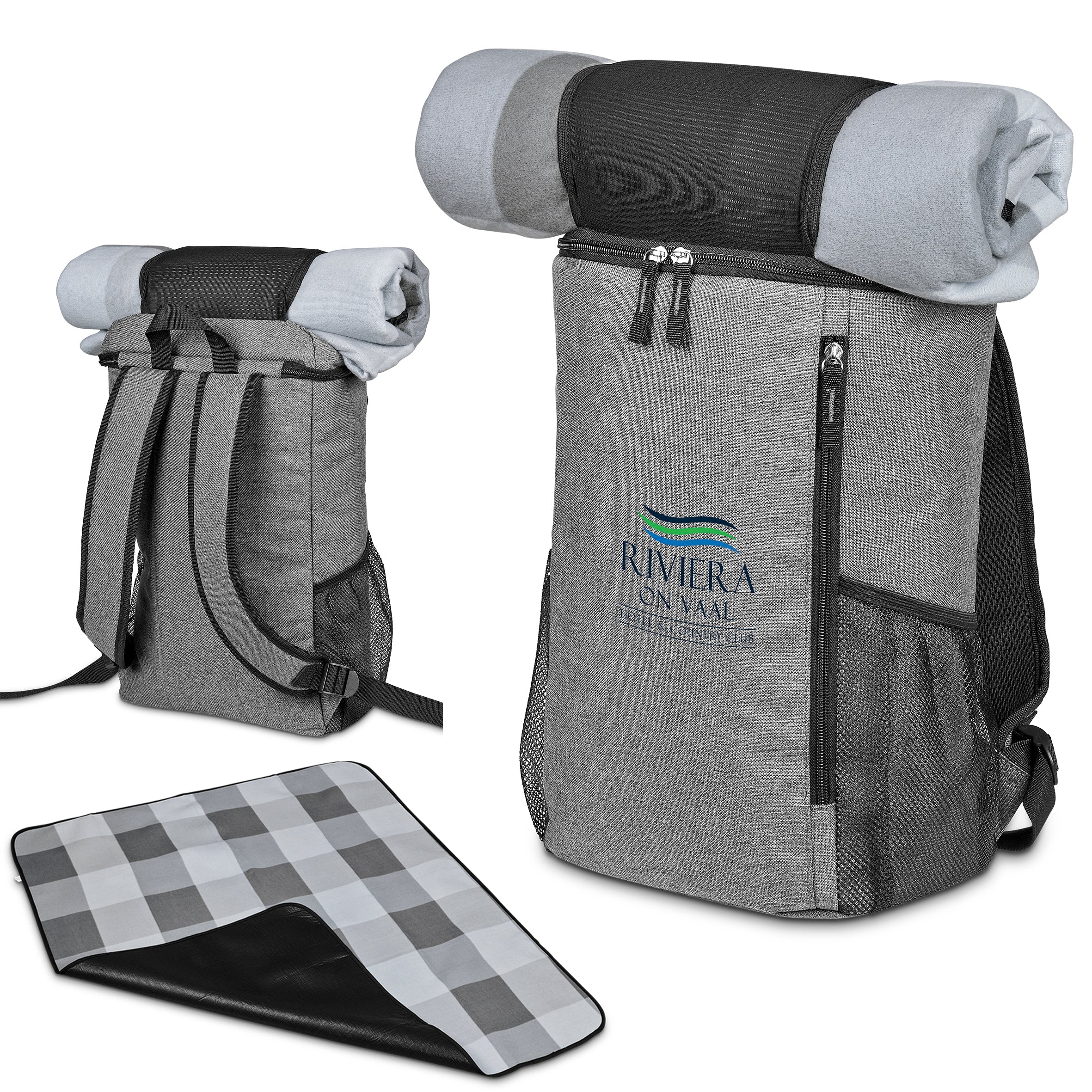 Summertide Backpack Cooler & Picnic Blanket Grey / GY