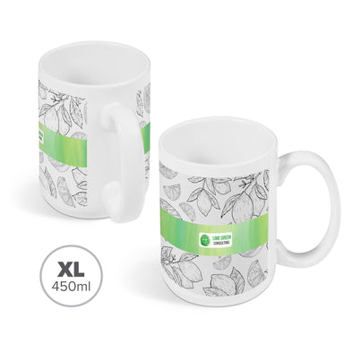 Super Sublimation Mug - 450ml-Solid White-SW