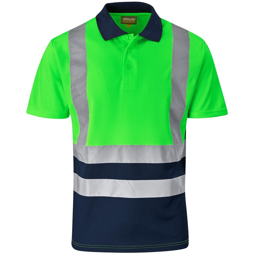 Surveyor Two-Tone Hi-Viz Reflective Golf Shirt - Shirts & Tops