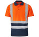 Surveyor Two-Tone Hi-Viz Reflective Golf Shirt-Shirts & Tops