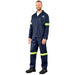 Technician 100% Cotton Conti Suit - Reflective Arms Legs & Back - Yellow Tape