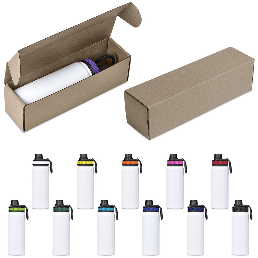 Tevez Bottle in Bianca Custom Gift Box - Bottles Flasks And Tall Tumblers In Boxes,Custom Packaging