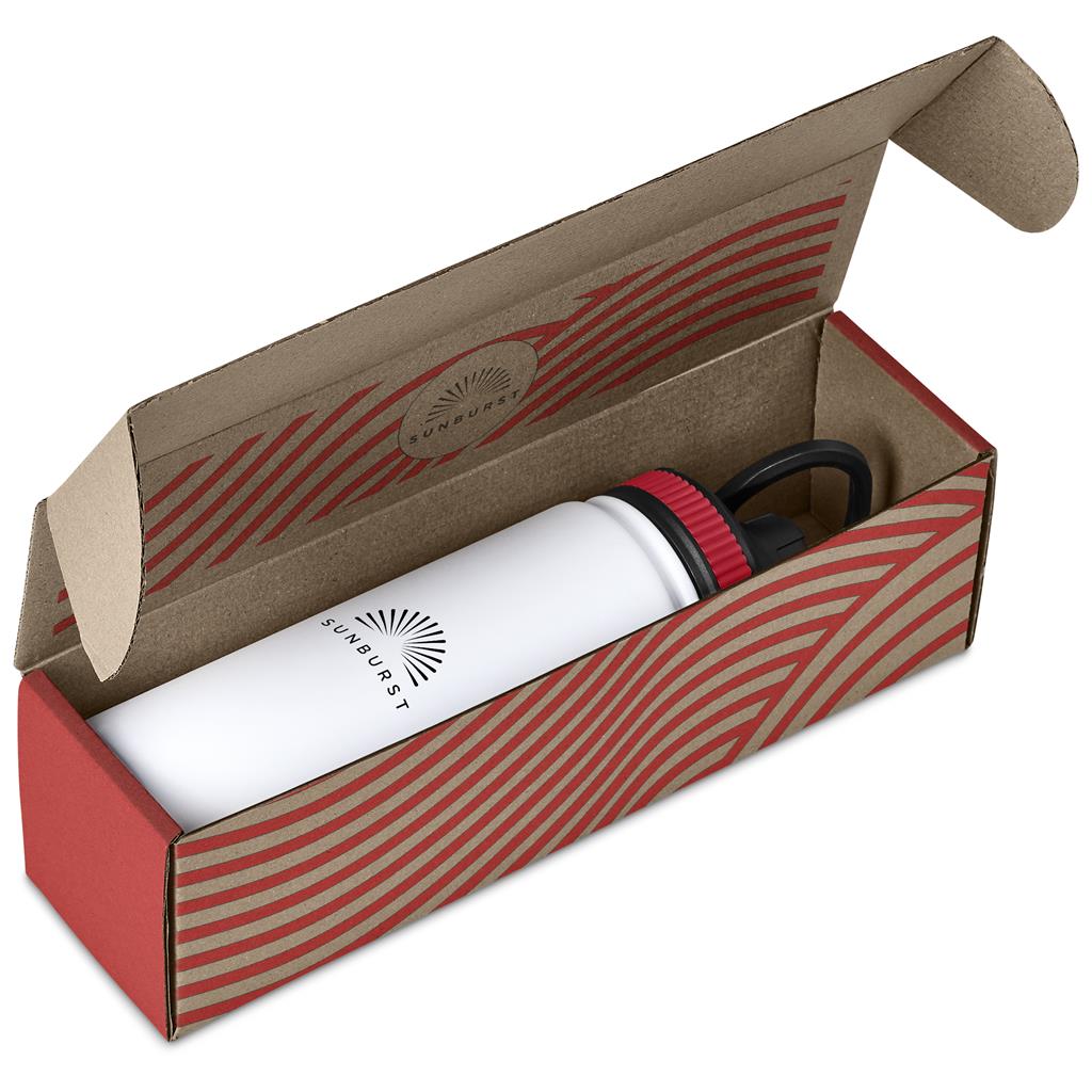 Tevez Bottle in Bianca Custom Gift Box RED - Bottles Flasks And Tall Tumblers In Boxes,Custom Packaging