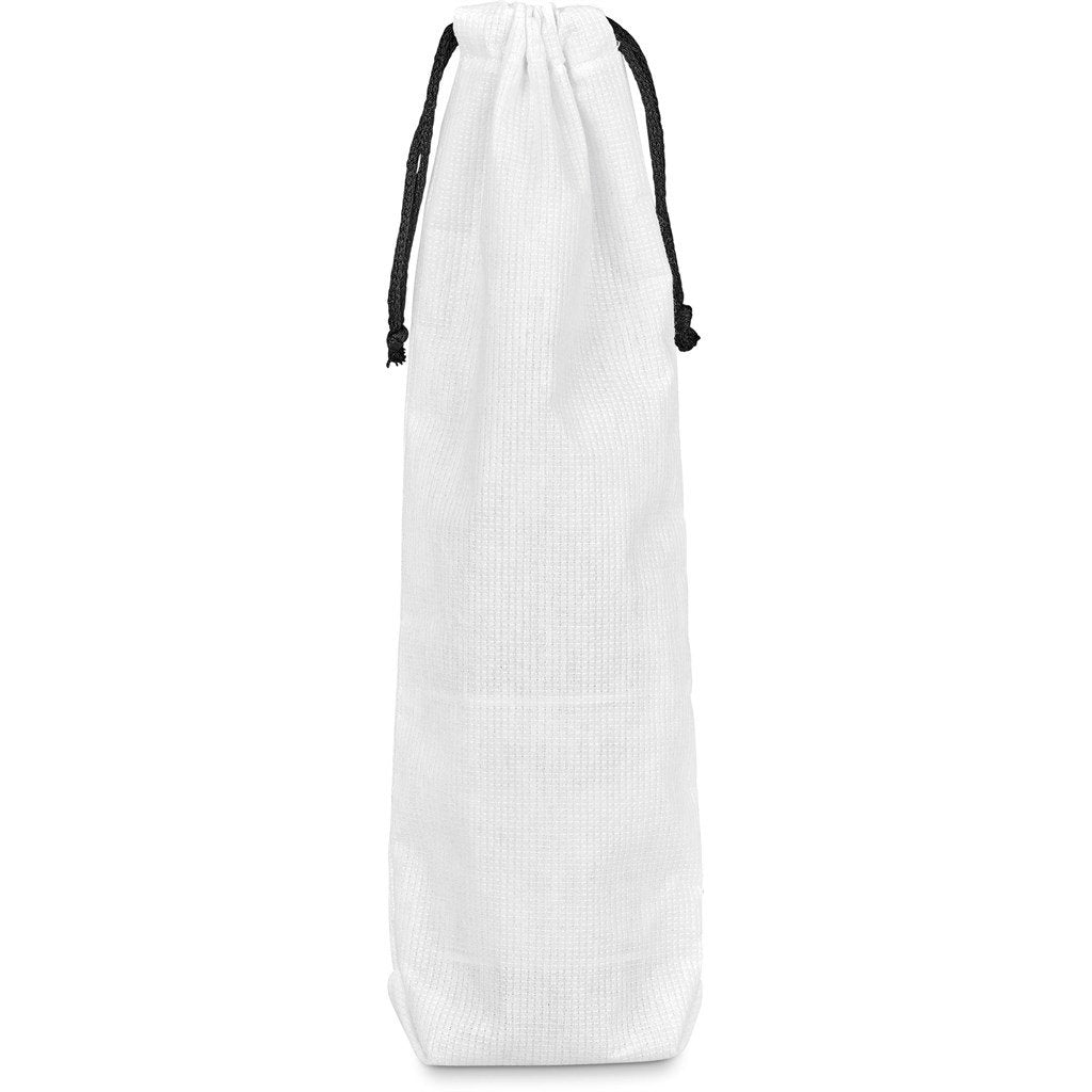 Custom Tipsy RPET Wine Bottle Drawcord Bag BLACK - Drawstring Bags and Backpacks,Custom Backpacks