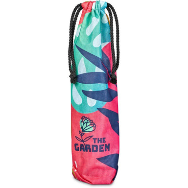 Custom Tipsy RPET Wine Bottle Drawcord Bag BLACK - Drawstring Bags and Backpacks,Custom Backpacks