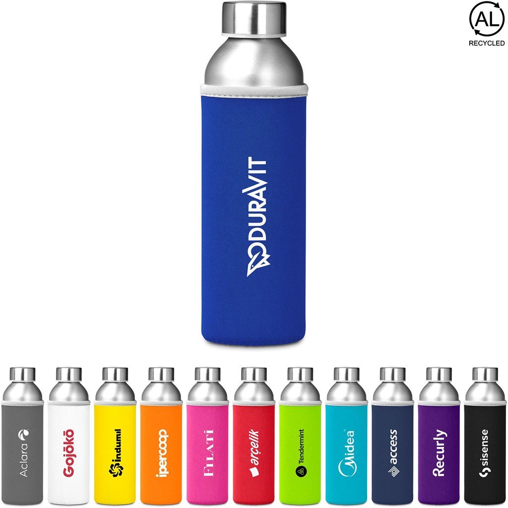 Tosla Recycled Aluminium Water Bottle - 650ml - Bottles,Recycled Drinkware