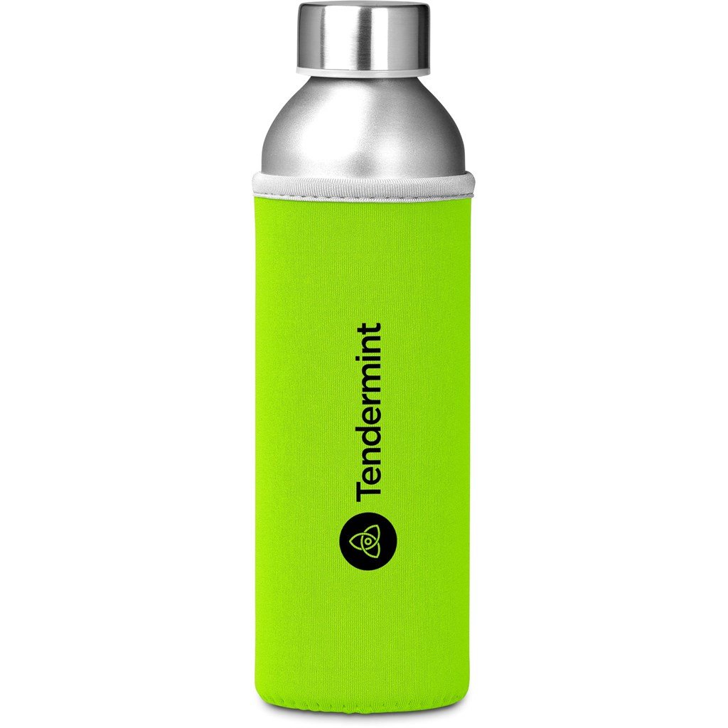 Tosla Recycled Aluminium Water Bottle - 650ml LIME - Bottles,Recycled Drinkware
