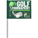 Custom Tournament Golf Flag SOLID WHITE - Sports and Fitness,Custom Fitness