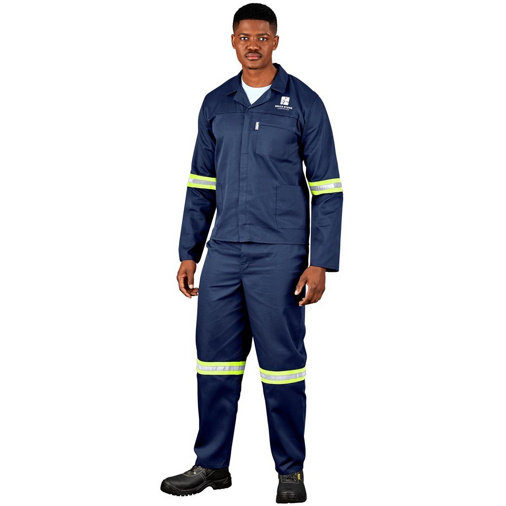 Trade Polycotton Conti Suit - Reflective Arms & Legs - Yellow Tape