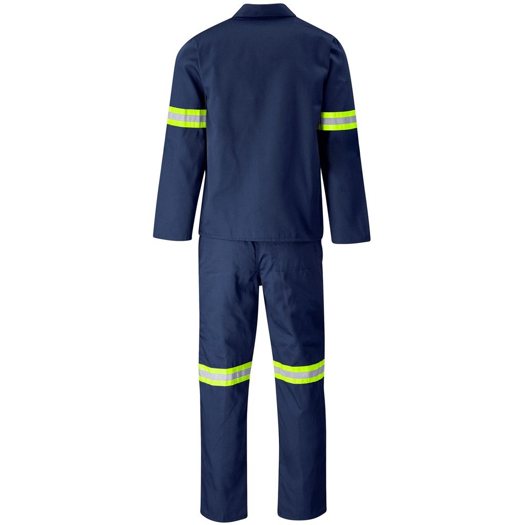 Trade Polycotton Conti Suit - Reflective Arms & Legs - Yellow Tape