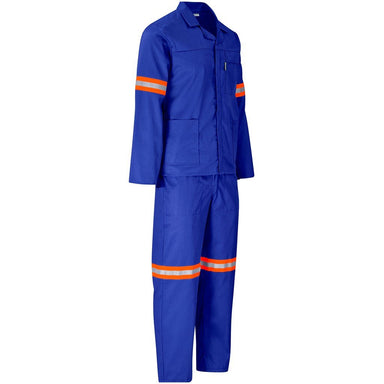 Trade Polycotton Conti - Suit Reflective Arms Legs & Back - Orange Tape