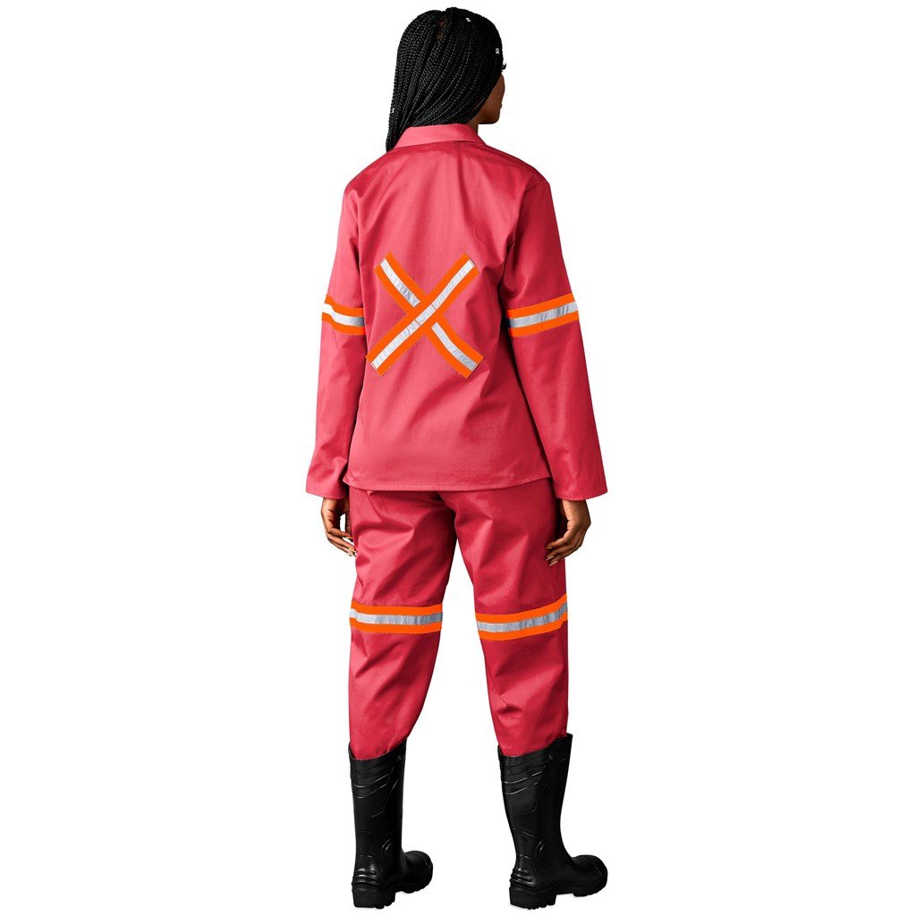 Trade Polycotton Conti - Suit Reflective Arms Legs & Back - Orange Tape