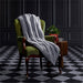 Tranquil Sherpa Fleece Blanket BLACK - Blankets,Blankets