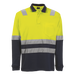 Transit Long Sleeve Golfer  Safety Yellow/Navy / SML