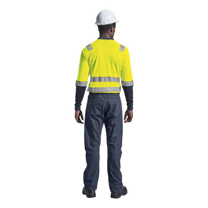 Transit Long Sleeve Golfer - High Visibility