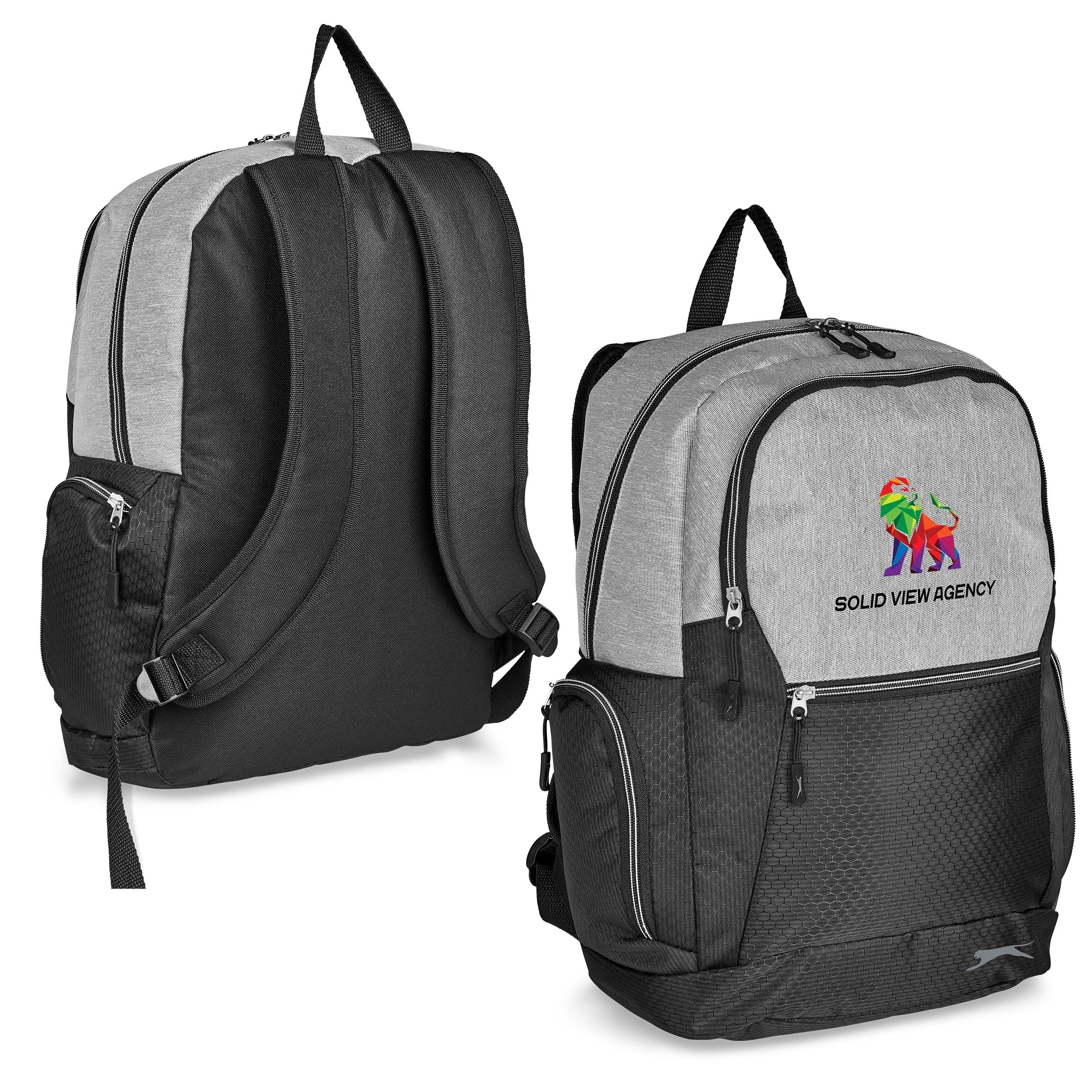 Slazenger Trent Tech Backpack-Backpacks-Grey-GY