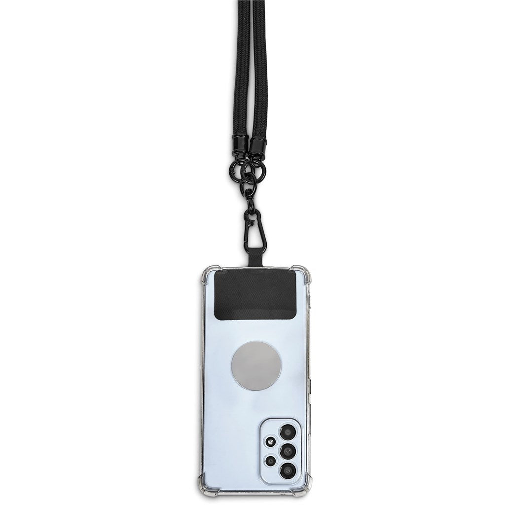 Trixie Crossbody Phone Strap in Pouch BLACK - Lanyards,Lanyards,Tech Accessories