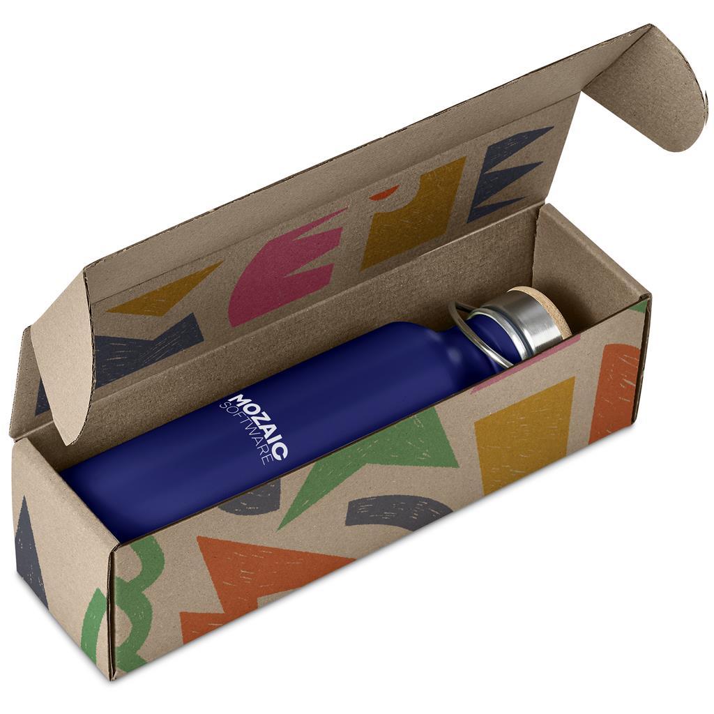 Tugela Bottle in Bianca Custom Gift Box NAVY - Bottles Flasks And Tall Tumblers In Boxes,Custom Packaging
