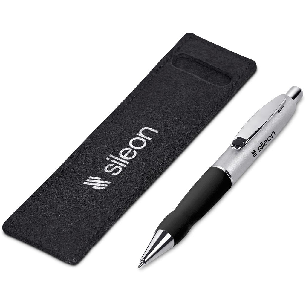Turbo Tide Ball Pen in Felt Pouch - Writing Instruments,Metal Pens,Pen Sets,Writing Instruments,Pen Clearance