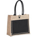 Umi Jute & Cotton Tote BLACK - Eco-Friendly Bags,Shoppers and Totes,Jute Products,Bags,Ideas for Summer,Ideas the Beach,Bags