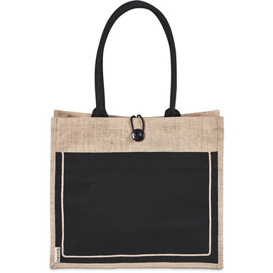 Umi Jute & Cotton Tote BLACK - Eco-Friendly Bags,Shoppers and Totes,Jute Products,Bags,Ideas for Summer,Ideas the Beach,Bags