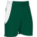 Unisex Championship Shorts - White L / Dark Green / DG1