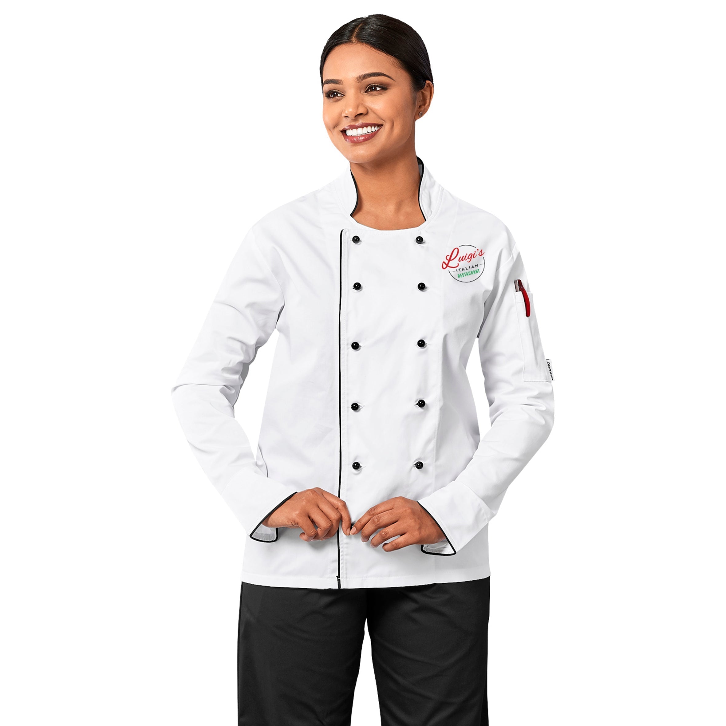 Unisex Long Sleeve Dijon Chef Jacket - Chef’s Jackets