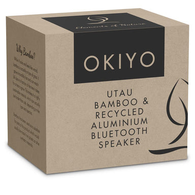 Utau Bamboo & Recycled Aluminium Bluetooth Speaker NATURAL - Speakers,Eco-Friendly Ideas,Bamboo Products,Technology