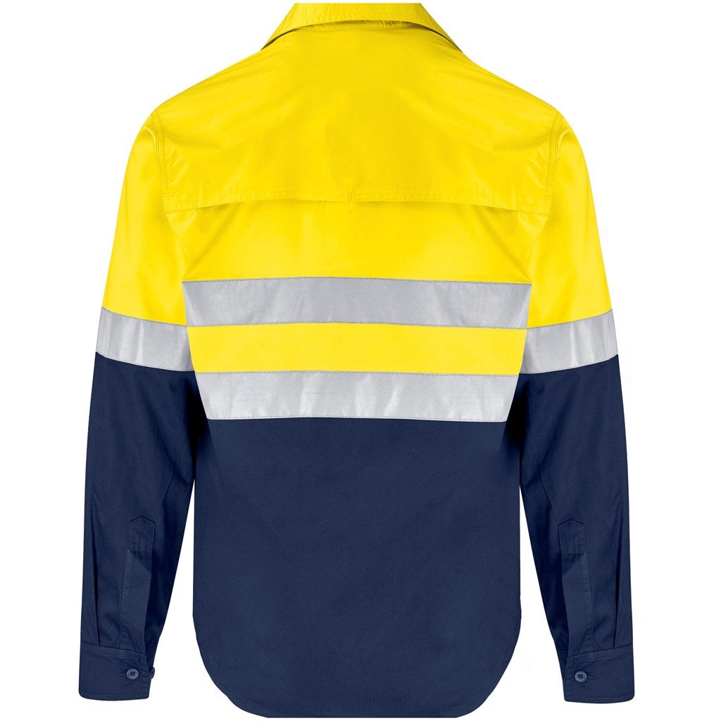 Vented Two-Tone Reflective Work Shirt - Shirts & Tops