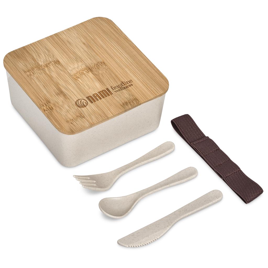 Wani Wheat Straw & Bamboo Lunch Box NATURAL - Foodware,Eco-Friendly,Bamboo Products,Wheat Products,Ideas for Work,Coolers and Lunchware