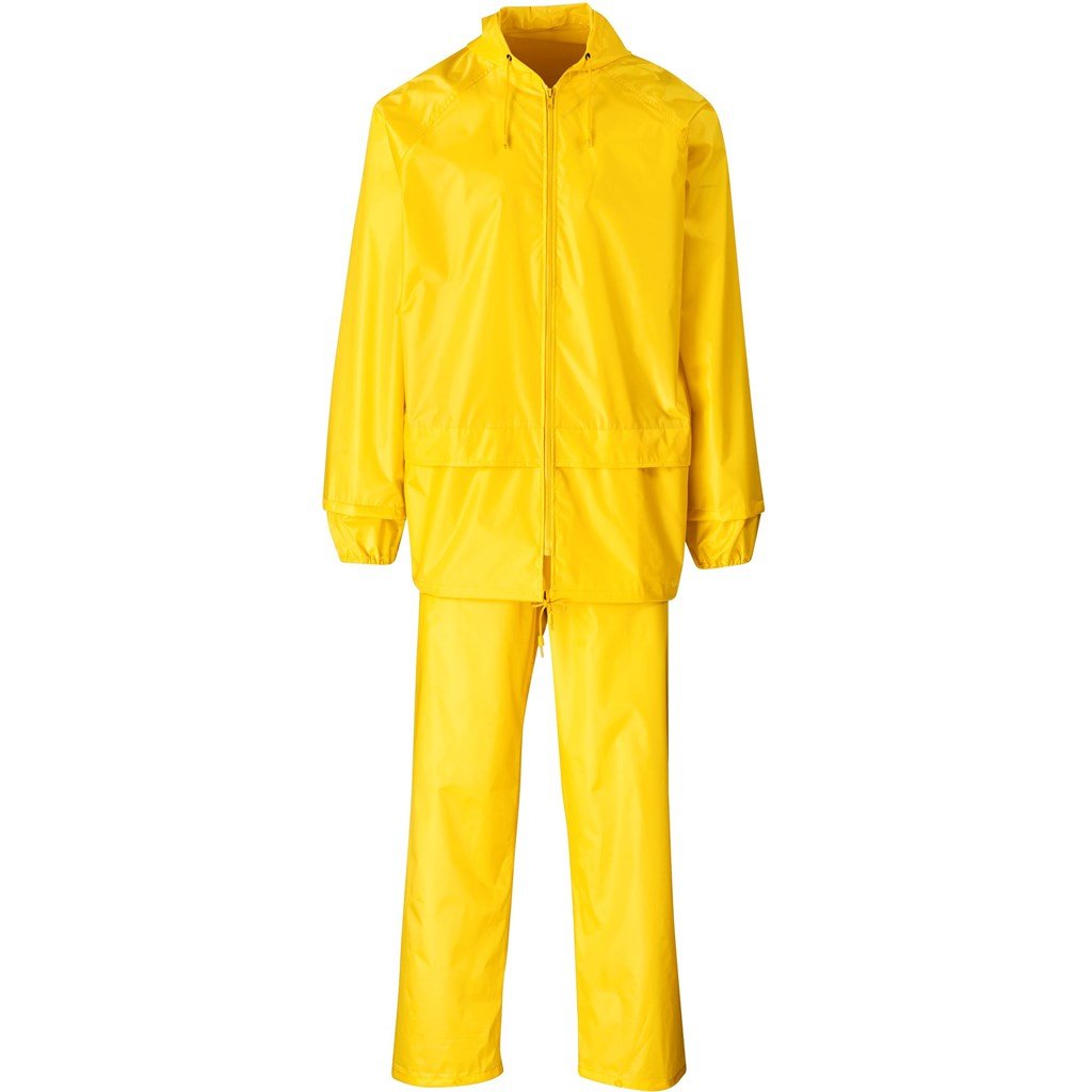 Weather Polyester and PVC Rain suit