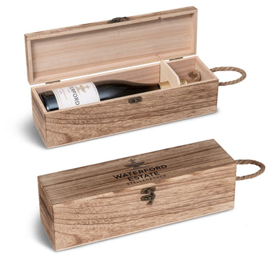 Wooden presentation wine box