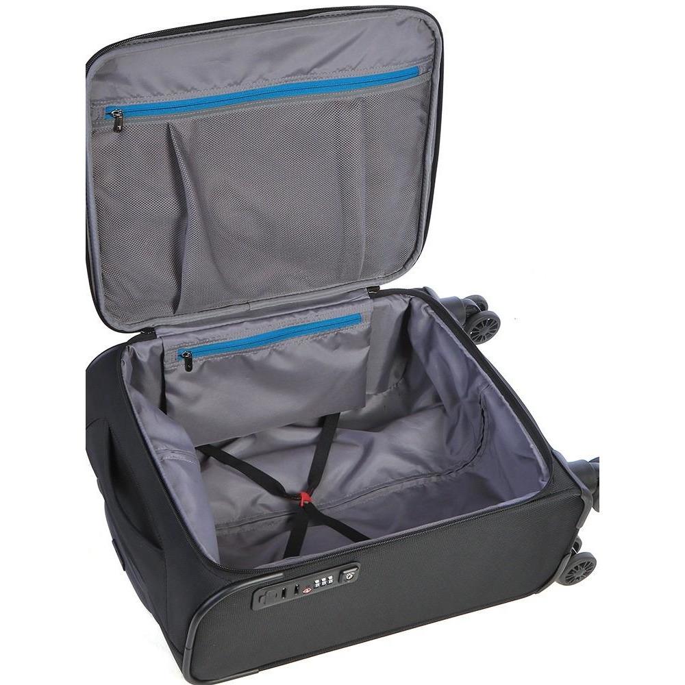 Xpress 53cm Carry On with Scanstop & USB port Blue-Suitcases