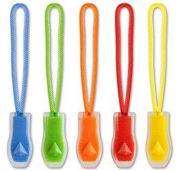 Zip Pullers - Set of 3-Yellow-Y