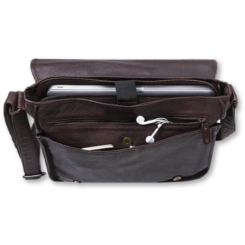 Daytona Leather Messenger Shoulder Bag-Messenger Bags