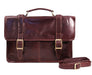 Dexter 15" Laptop Briefcase Burnish Brown-Briefcases