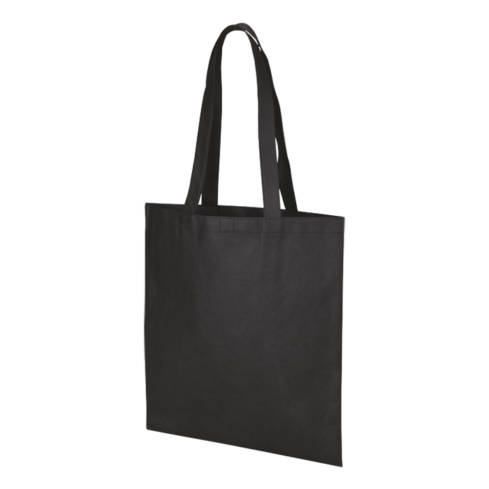 Everyday Shopper - Non-Woven Shopping Bag Black / STD / Regular - Shoppers and Slings
