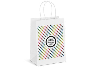 Expression Mini Gift Bag-Solid White-SW