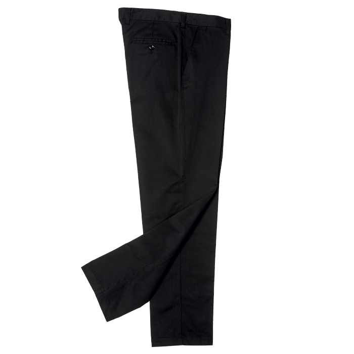 Flat Front Chino  Black / 28 / Regular - Bottoms