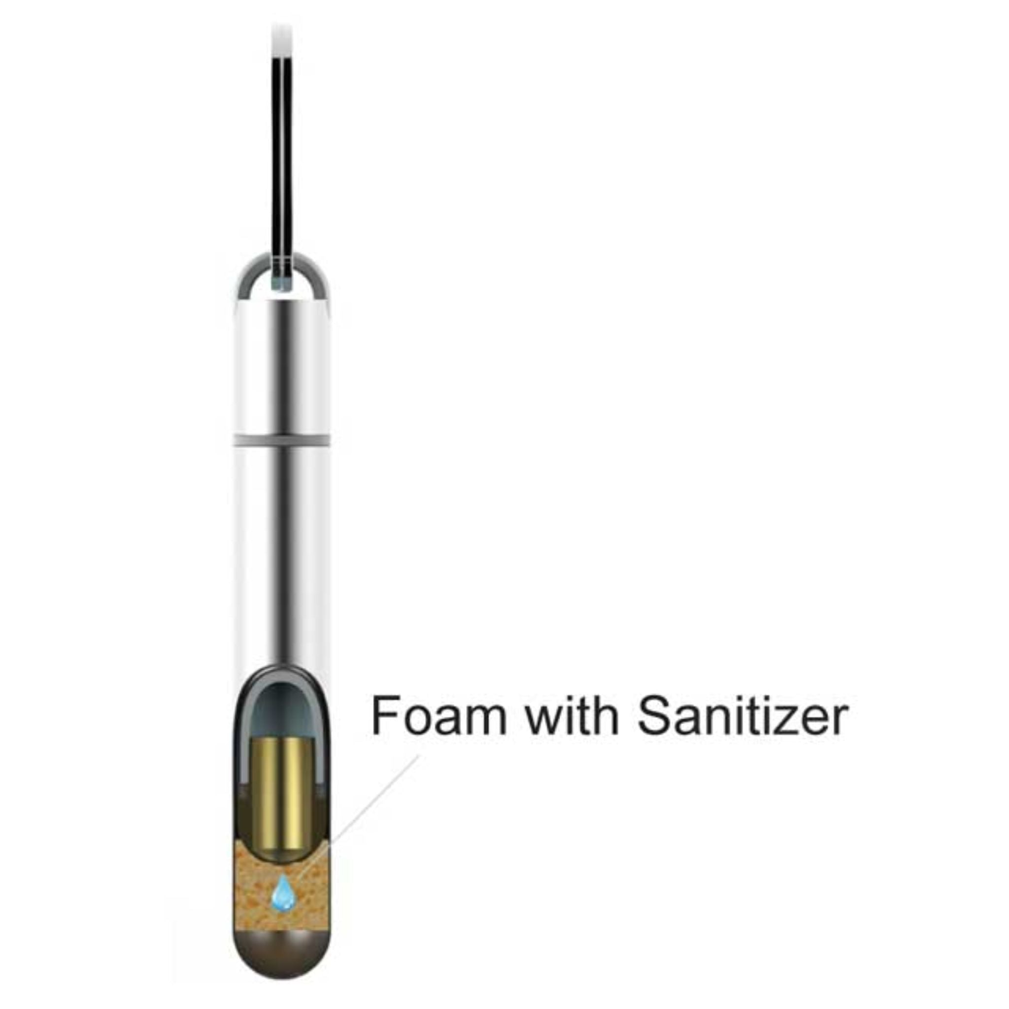 Illustration of a key chain with anti-microbial features