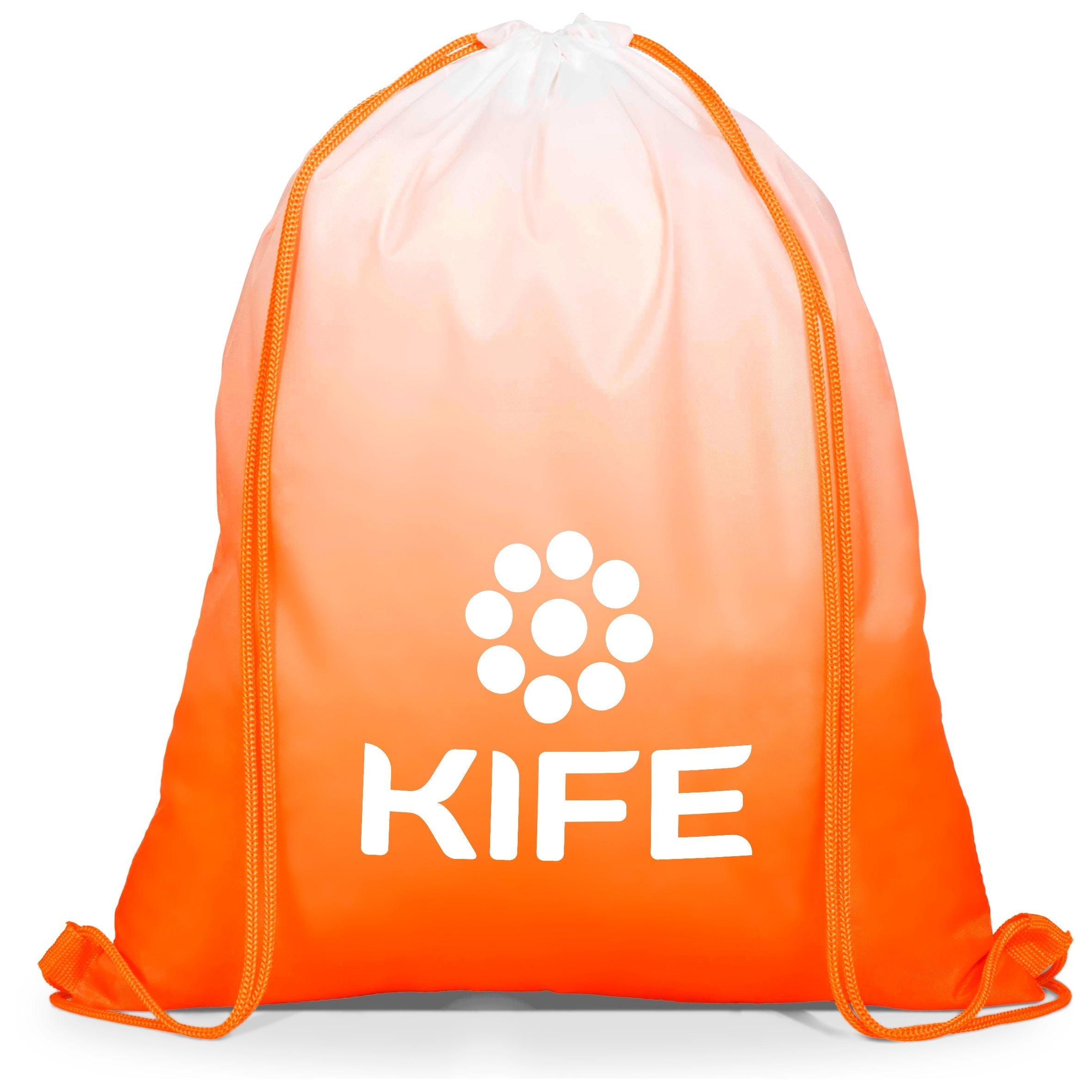 Gradient Drawstring Bag - Orange - Orange Only-