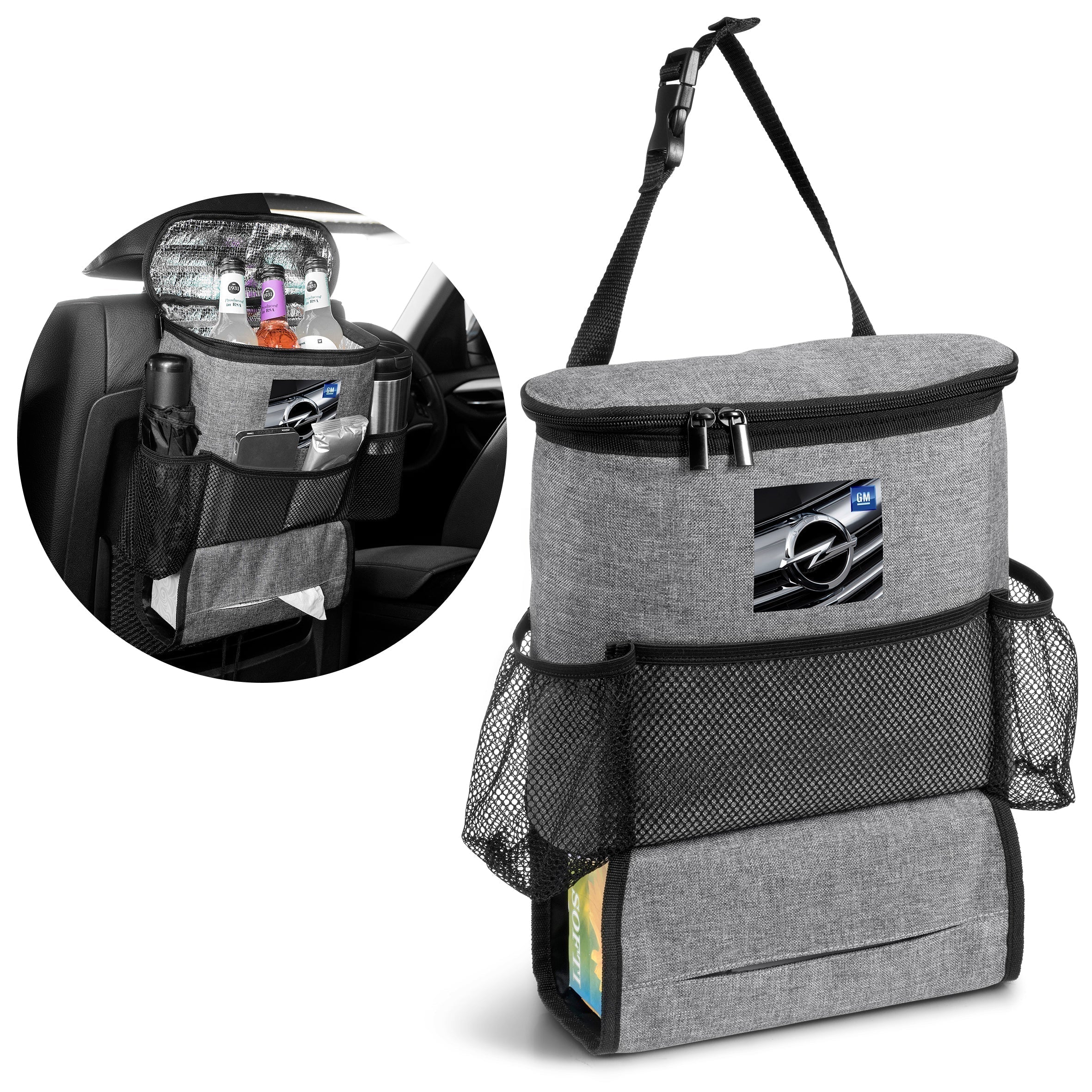 Greyston Backseat Cooler & Organiser-Grey-GY