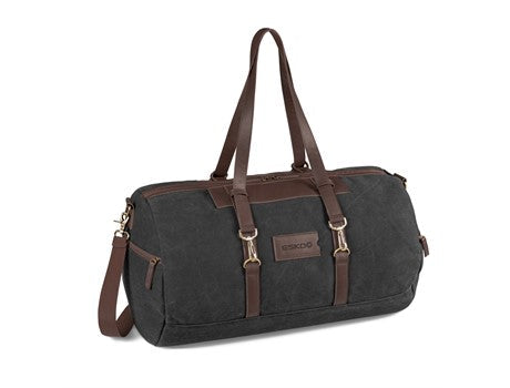 Hamilton Canvas Overnight Bag-Duffel Bags-Charcoal-C