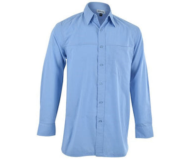 Harry Casual Long Sleeve Shirt - Sky Blue L / SB