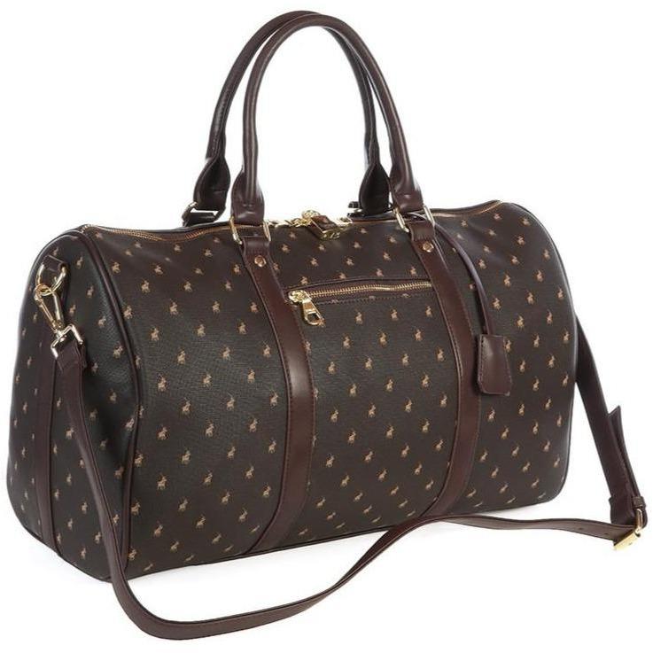 Iconic Travel Small 45cm Duffle Brown Classic Print-Duffel Bags