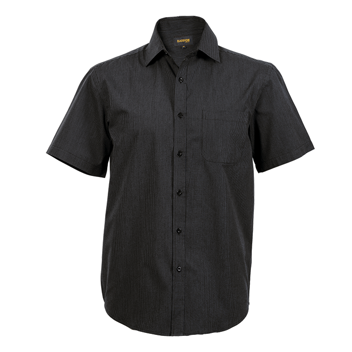 Imperial Lounge Short Sleeve Black / SML / Last Buy - Shirts-Corporate