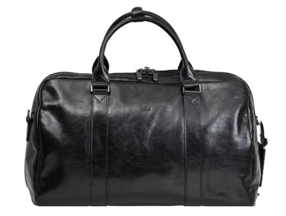 Italian Leather Duffel Bag | Black-Duffel Bags