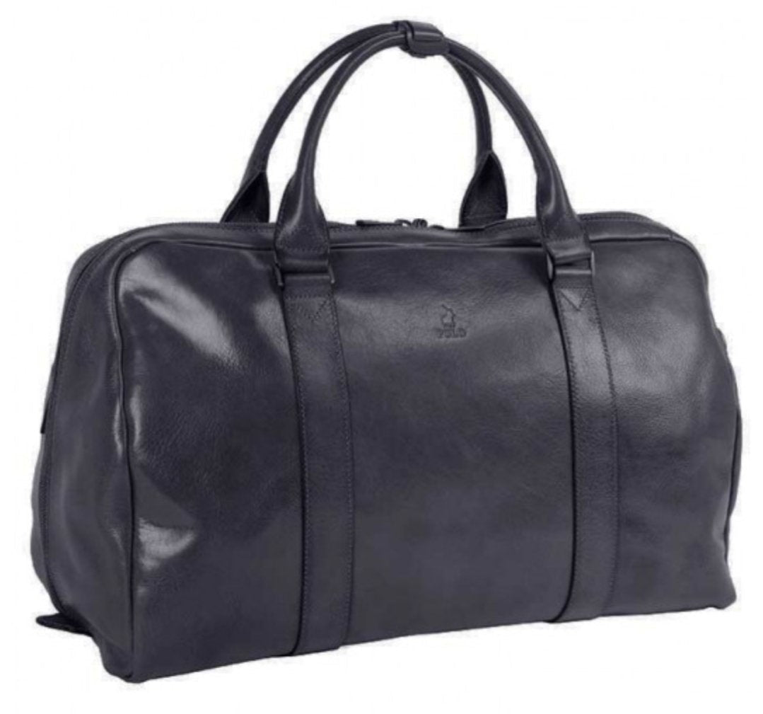 Italian Leather Duffel Bag | Black-Duffel Bags