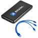 Kingpin Black Compact 5000mAh Power Bank Set Blue / BU