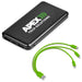 Kingpin Black Compact 5000mAh Power Bank Set Lime / L